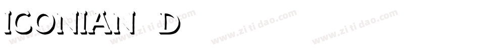 Iconian 3D字体转换